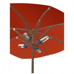 promiennik  ciepła pod parasolem