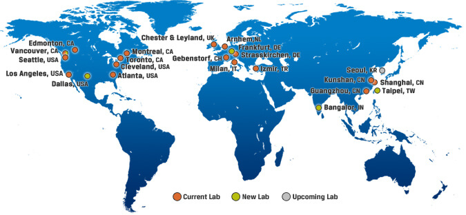 Mapa instytutów, które certyfikują lampy owadobójcze