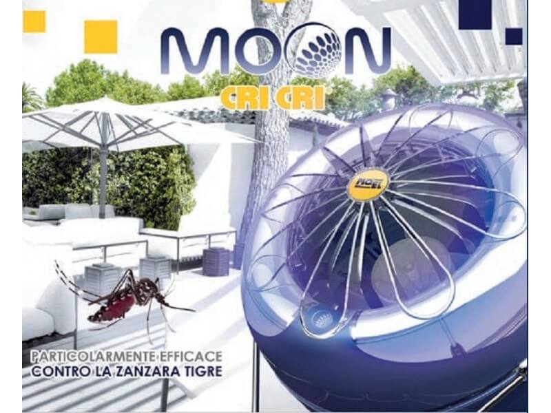 plakat promujący lampę owadobójczą Moon